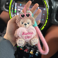 ☆ ★ Mặt dây chuyền túi hồng Shirley Sweetheart, phụ kiện búp bê nhồi bông, đồ chơi, móc khóa gấu Duffy, quà tặng cho phụ nữ/888