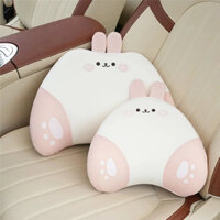 [ Mẫu 3] Tựa cổ, tựa lưng cao su non gấu nâu, thỏ hồng siêu cute mềm mịn, êm ái chống mỏi cổ
