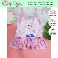 [ mẫu công chúa elsa hồng ] Đồ bơi bé gái 15-40 kg( ảnh thật) - váy bơi bé gái liền thân -KELLY WANG