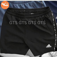 [ Màu Đen ] Quần đùi thể thao, quần short Nam 2 Lớp vải xi dù Thể Thao Thoáng Mát