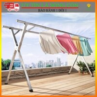 [ Mẫu Hot ] Sào phơi quần áo inox 304 giàn treo đồ kéo dài và xếp gấp gọn thông minh đa năng chữ X có bánh xe tiện lợi