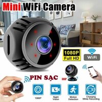 ( Mẫu Mới 2023 ) Camera Siêu Nhỏ , Camera Mini Không Dây W8 , Mua Camera Siêu Nhỏ Kết Nối Điện Giám Sát Video Siêu Nhỏ