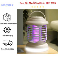 [ Mẫu Mới 2025 ] Đèn Bắt Muỗi, Côn Trùng Tia UV Mẫu Mới 3in1, Máy Bắt Muỗi Tích Hợp Đèn LED Phù Hợp Cắm Trại Treo Tường