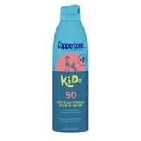 ( Mẫu mới) Chai xịt chống nắng trẻ em Coppertone Kids SPF 50 -156g