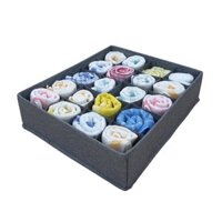 🆕 MẪU MỚI 🆕 Khay đựng Tất vớ tổ ong, đồ lót, quần tất - chia 20 ngăn - Hộp vải đựng đồ đa năng, chất liệu vải cao cấp