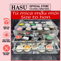 [ MẪU MỚI ] Khay Mica 3 Tầng - Tủ Mica trong suốt 3 tầng đựng phụ kiện Nail - Hộc tủ cao đựng vừa hũ gel các loại