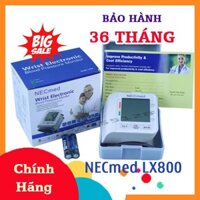 ✅ [Mẫu Mới] Máy Đo Huyết Áp Cổ Tay NECMED LX800 Tự Động, Cho Kết Quả Nhanh Chóng, Ngăn Nguy Cơ Đột Qụy, BH 26 Tháng