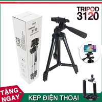 [ Mẫu mới nhất 2020]  Chân máy ảnh Gậy chụp hình Tripod 3120 Tặng kèm Gá kẹp điện thoại