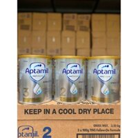 [ Mẫu mới ] Sữa APTAMIL Úc 900gr số 1,2,3