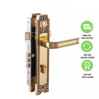 [ MẪU MỚI THÂN INOX 304] KHOÁ TAY GẠT BẰNG ĐỒNG HUY HOÀNG HC8528 THÂN INOX ( CỬA CHÍNH )