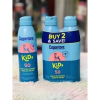 ( Mẫu mới USA ) Chai xịt chống nắng trẻ em Coppertone Kids SPF 50