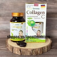 [ Mẫu mới ] Viên uống COLLAGEN +C hỗ trợ làm đẹp da, sáng da, trắng sáng da   - Hộp 60 viên tiêu dùng 30 ngày