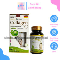 [ Mẫu mới ] Viên uống COLLAGEN +C hỗ trợ làm đẹp da, sáng da, trắng sáng da - Hộp 60 viên dùng trong 30 ngày