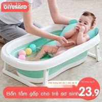 ❒ [Mẫu mới]wiq_to__31Chậu tắm cho bé Chậu gấp ngồi và nằm.