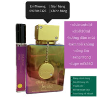 [ mẫu thử] nước hoa 𝐂𝐥𝐮𝐛 𝐝𝐞 𝐍𝐮𝐢𝐭 untold 10ml