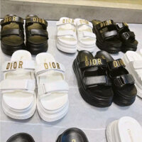 [ MÀU TRẮNG] Dép Sandal Nữ Đế Cao Siêu Nhẹ Da Mềm Êm Cực Tôn Dáng 7P Quai Dán