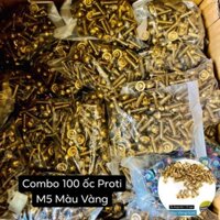 [ Màu Vàng ] Combo 100 ốc Proti dàn áo Yamaha M5 * 17 mm Center 2019 New