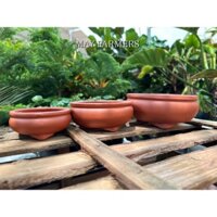 [ MAY ] Bộ 3 Cái Chậu Đất Nung BONSAI Lớn - Trồng Bonsai , Cây Cảnh , Sen Đá...