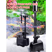 🌊 Máy Bơm Đài Phun Nước Mini – 3 Vòi Phun, Trang Trí Hồ Cá, Non Bộ, Sân Vườn, Ao Cá Cảnh** ✅✨