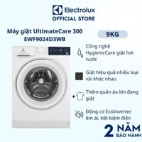 [ Máy giặt cửa trước Electrolux 9kg UltimateCare 300-EWF9024D3WB-Diệt vi khuân )