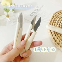 🔥 May kéo nhỏ thủ công 🔥 cầm tay cắt tỉa đầu chỉ có hàng sẵn Kéo Bấm Chỉ Loại Xịn kéo bấm Hình chữ U dùng trong gia đình cắt chỉ siêu sắc bén ✬Hình Chữ U Đầu Tròn Mùa Xuân May Tay Kéo Nhỏ Hộ Gia Đình Di Động Thép Không Gỉ Chéo Chỉ Sửa Chữa Kéo Có Nắp♀