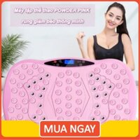 🔝 Máy rung giảm mỡ bụng tập thể thao thông minh POWDER PINK 🔝