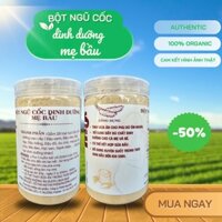 ( MẸ BẦU ) Bột Ngũ Cốc Cho Bà Bầu Muun Organic Loại Bỏ Táo Bón, Giảm Tiểu Đường Thai Kỳ, Nhiều Omega 3 6 (500g)