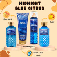 [ MIDNIGHT BLUE CITRUS ] Bộ Sản Phẩm Sữa Tắm - Lotion - Xịt Thơm Toàn Thân Bath & Body Works