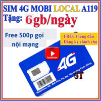 [ MIỄN PHÍ 1 THÁNG ] Sim 4G Mobifone Siêu Data Nghe Gọi Free A69 A79 A119 SKy69 - Sim Sinh Viên