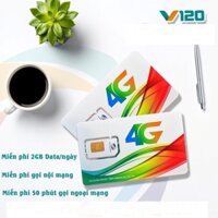 [ Miễn Phí DATA VỚI 120K/1tháng ] - Hàng Chính Hãng Sim 4G VIETTEL V120 Gọi Bao La