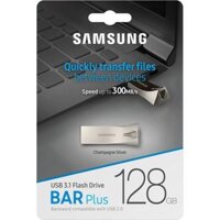 ?? Miễn Phí Vận Chuyển + COD?? Ổ Đĩa Flash Samsung 128GB USB 3.1 Gen 1 BAR Plus (Bạc)-Đọc Tối Đa: 300 Mb/giây