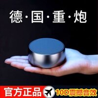 【現貨 速發】[Miễn phí vận chuyển] Loa mini Đức, loa kim loại không dây, loa mini di động, loa nhỏ có âm lượng lớn, có khe cắm thẻ, loa siêu trầm