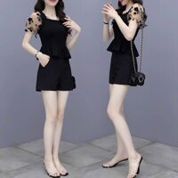 💯 MIỄN SHIP ✌️ Set Poly Áo Phối Lưới Kèm Đùi