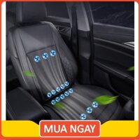 🔰 Miếng Lót Ghế Ô Tô Giải Nhiệt Với Quạt 16 Vùng Siêu Mát FanMat Auto (Black) Simon Shop 🔰