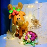 🎄🦌 MÔ HÌNH GIẤY 3D - CHRISTMAS REINDEER 🦌🎄