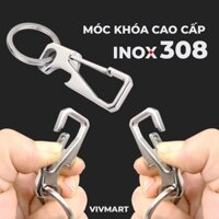 ✅ Móc Chìa Khóa Inox Cao Cấp 308 Đẹp Sang Trọng Đẳng Cấp Cho Nam Nữ - Móc Khóa Mở Nắp Chai, Cài Thắt Lưng