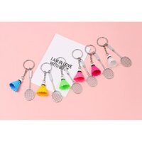 ☆ ★ Móc khóa cầu lông, mặt dây chuyền sáng tạo cá tính, móc khóa xe dễ thương cho nam và nữ, treo ba lô/888
