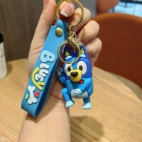 ☆ ★ Móc khóa gia đình Bluey dễ thương sáng tạo, mặt dây chuyền chó nhồi bông, móc khóa xe hơi, túi quà nhỏ trang trí/888