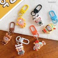 ** Móc khóa Mini Labubu nón thú cute