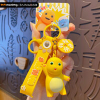 ☆ ★ Móc khóa rồng sữa Qianqian chính hãng, mặt dây chuyền chìa khóa xe, trang trí ba lô tinh tế cho nữ, móc khóa búp bê/888