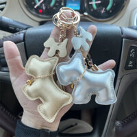 ☆ ★ Móc khóa xe hơi chó chuông hoạt hình dễ thương quà tặng sáng tạo trang trí túi cặp đôi/888