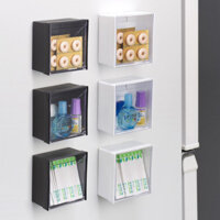 * * Mới * = Hộp lưu trữ từ tính tủ lạnh nhập khẩu Nhật Bản có móc treo nam châm mạnh mẽ Hộp sắp xếp nhà bếp Hộp lưu trữ vật thể nhỏ