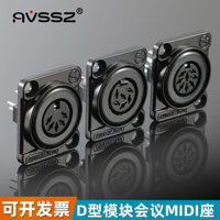 * Mới *  AVSSZ Mini 5 / 6 / 8 Core Âm thanh hội nghị Ổ cắm nữ KTV Máy Karaoke Bàn phím điện tử Ổ cắm bàn phím MIDI Năm lõi