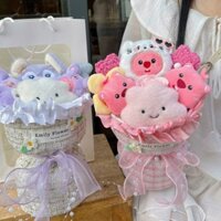 [ MỚI ] Bó hoa gấu bông loppy, melody,kuromy,kirby nhiều màu sắc