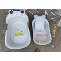 ( mới ) Chậu Tắm Ếch việt nhật  cao cấp cho bé có van thoát nước tiện lợi ,bền đẹp