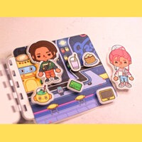 ( MỚI ) Đồ Chơi Bóc Dán Bằng Giấy Ngôi Nhà Bằng Giấy Thủ Công Toca Boca Life World Weekend T2 Đồ Chơi - Squishy - Kuromi
