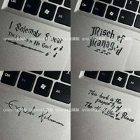 * * Mới *| Harry HP Potter Kim Loại Miếng Dán Tai Nghe Điện Thoại Di Động Laptop Máy Tính Bảng ipad Chống Nước diy Miếng Dán Trang Trí