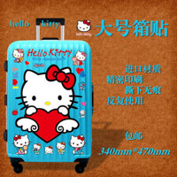 * * Mới *| Quá Khổ Hello Kitty Vali Sticker Kitty Hành Lý Xe Đẩy Trường Hợp Miếng Dán Kích Thước Lớn Dạo Phố Hoạt Hình Siêu Chống Thấm Nước