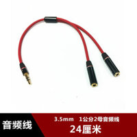 [* Mới *] Tai nghe 3,5 mm Một điểm Hai cặp đôi Thiết bị chia sẻ đôi Bộ chuyển đổi âm thanh Cáp chuyển đổi Bộ chia điện thoại di động