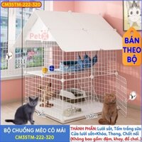 [ MỚI VỀ ] Chuồng chó, chuồng mèo 2 tầng lắp ghép đa năng sơn tĩnh điện không gỉ.
